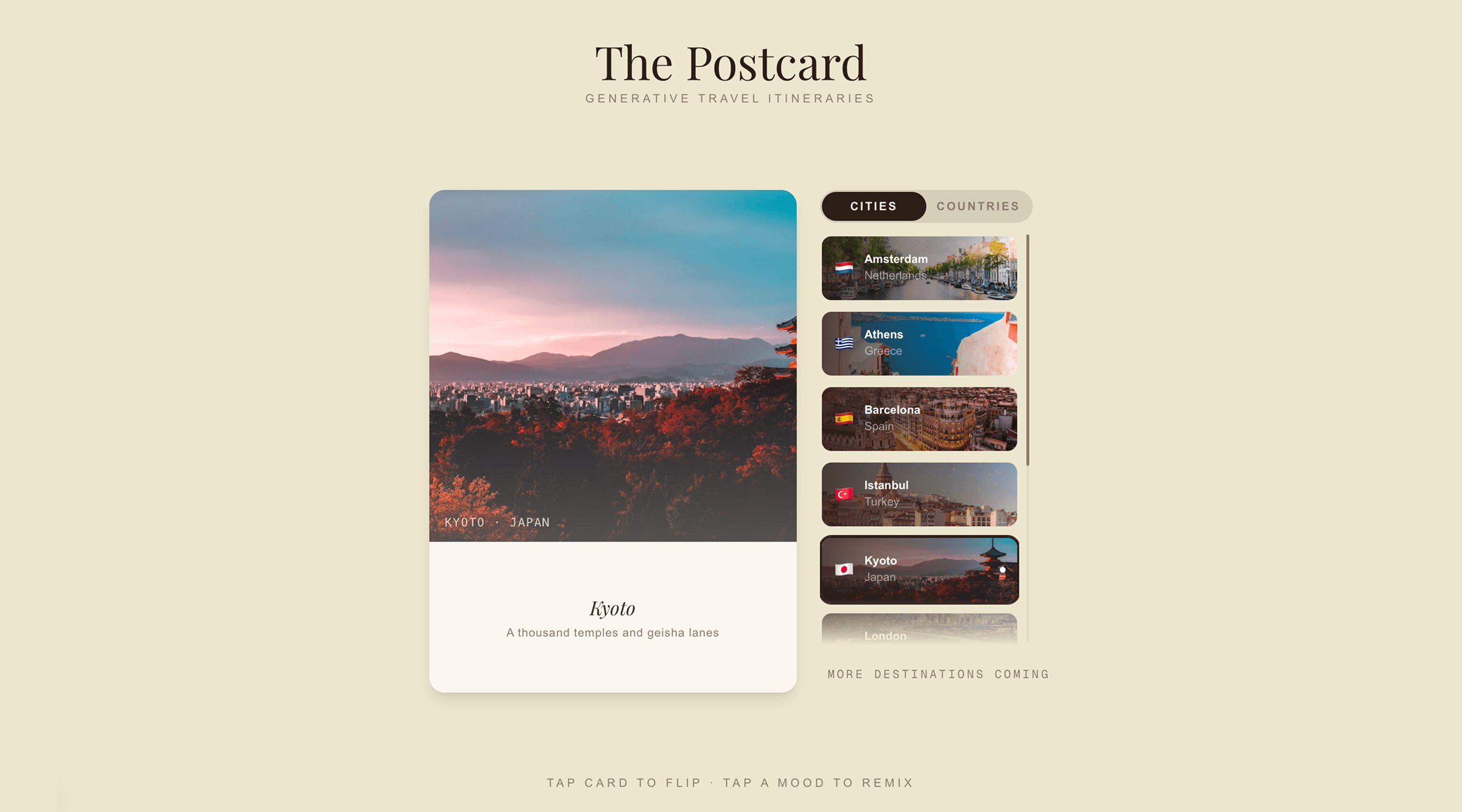 The app